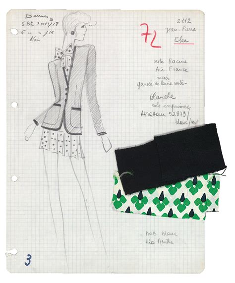 yves saint laurent collection scandale|yves st laurent sketches.